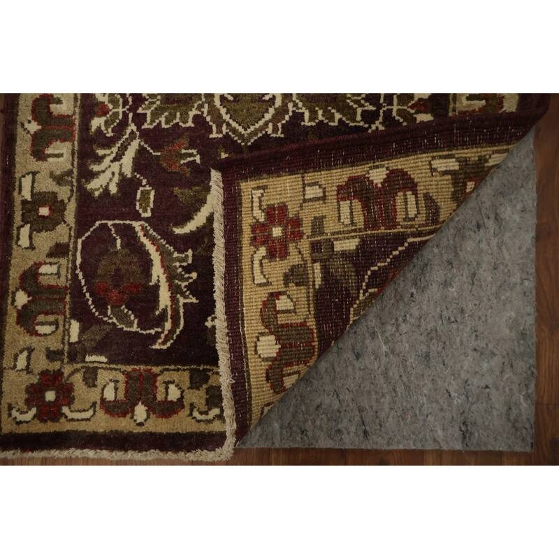 Hand Knotted Oriental 100% Wool Carpet Traditional All-Over Brown Peshawar Area Rug - 3' 1'' X 2' 0''