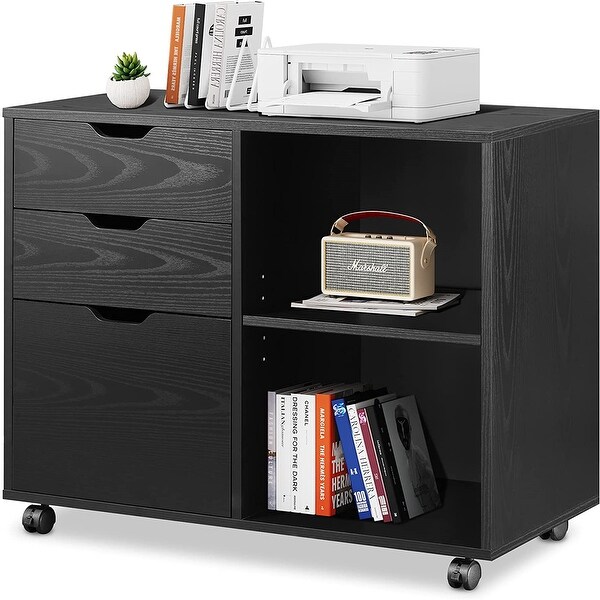 3Drawer Wood File Mobile Lateral Filing