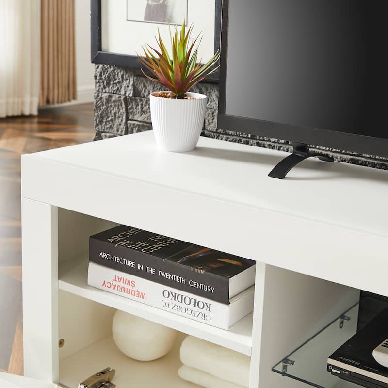 Morden TV Stand with LED Lights