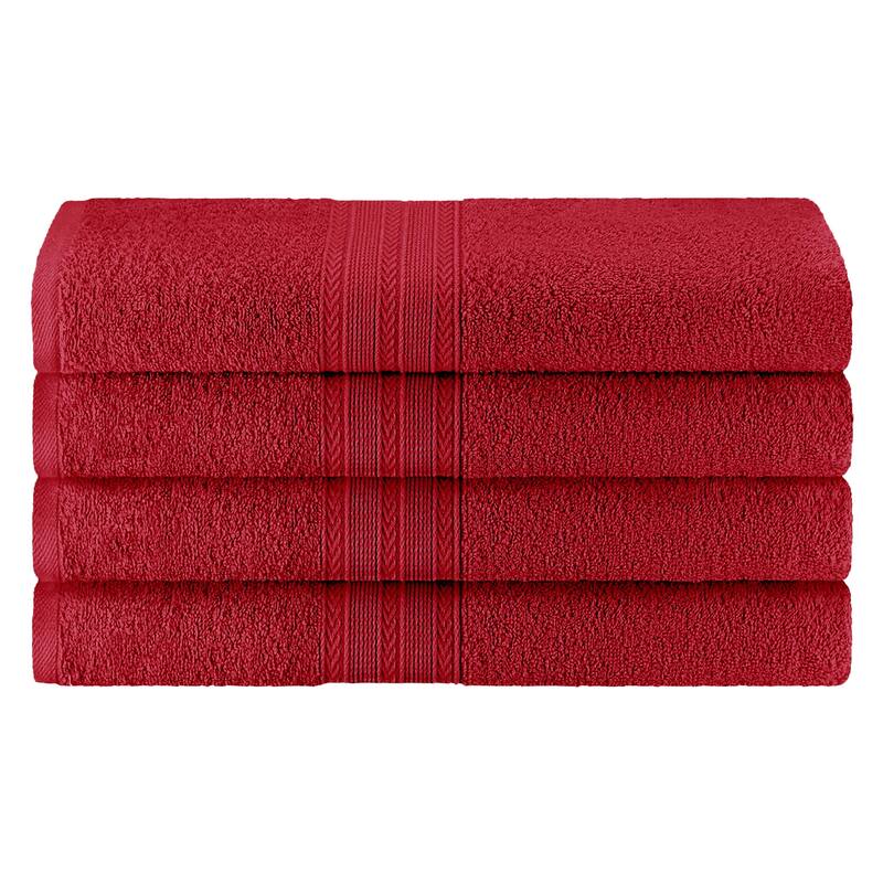 Eco-Friendly Sustainable Cotton Bath Towel by Superior (Set of 4)