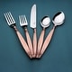 preview thumbnail 3 of 2, INOX Twisted Urban Flatware 20 Pc. Place Setting