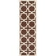 preview thumbnail 105 of 183, SAFAVIEH Handmade Cambridge Trudie Geometric Wool Rug 2'6" x 6' Runner - Dark Brown/Ivory - Runner