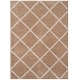 preview thumbnail 32 of 67, SAFAVIEH New York Shag Friedliese Trellis 1.2-inch Thick Rug 8' x 10' - Beige/Ivory - Rectangle