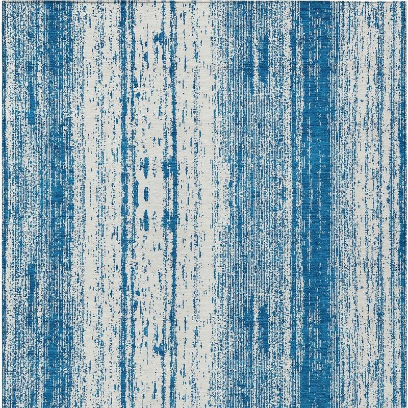 HomeRoots Striped Transitional Rectangle Outdoor Rug