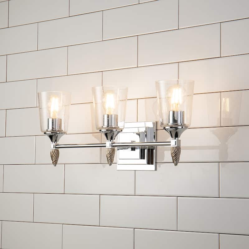 Vetiver 3 Light Bath Vanity Light in Chrome