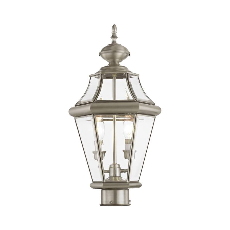 Livex Lighting Georgetown 2 Light 21" High Outdoor Single Head Post