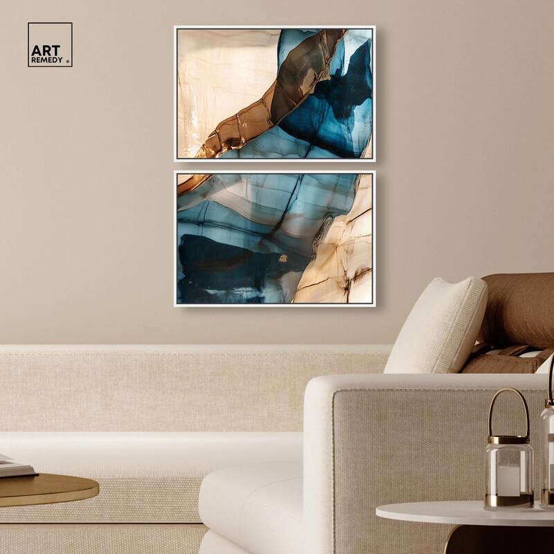 Glitch Aesthetic I Canvas Set of 2 by Art Remedy