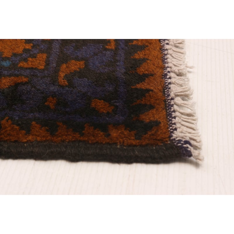 ECARPETGALLERY Hand-knotted Uzbek Kargahi Burnt Orange Wool Rug - 5'5 x 7'8