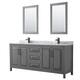 Option Dark Gray / White Carrara Marble Top / Matte Black