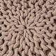 preview thumbnail 42 of 62, Moro Handcrafted Modern Cotton Pouf by Christopher Knight Home