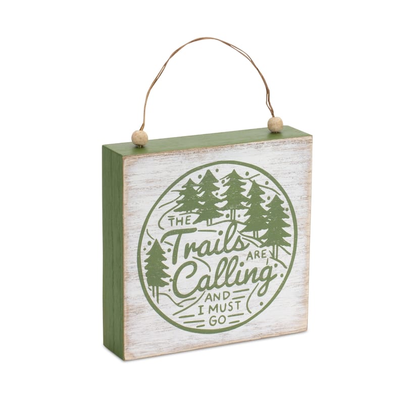 Cabin and Trails Sign (Set of 4)