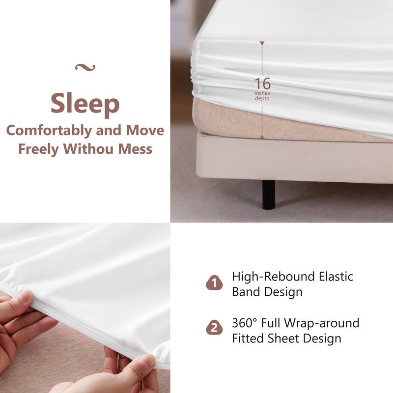 Cooling Bedding Sheet Set Silky Smooth and Breathable Lyocell