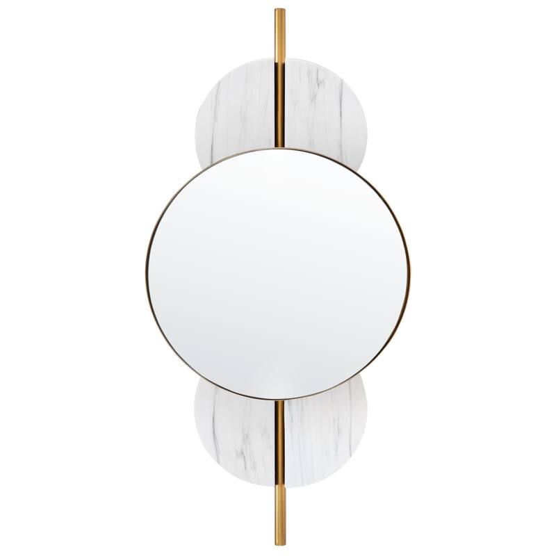 SAFAVIEH Chelsy Modern Art Deco 16-inch Wall Mirror - 16"W x 6"D x 35"H