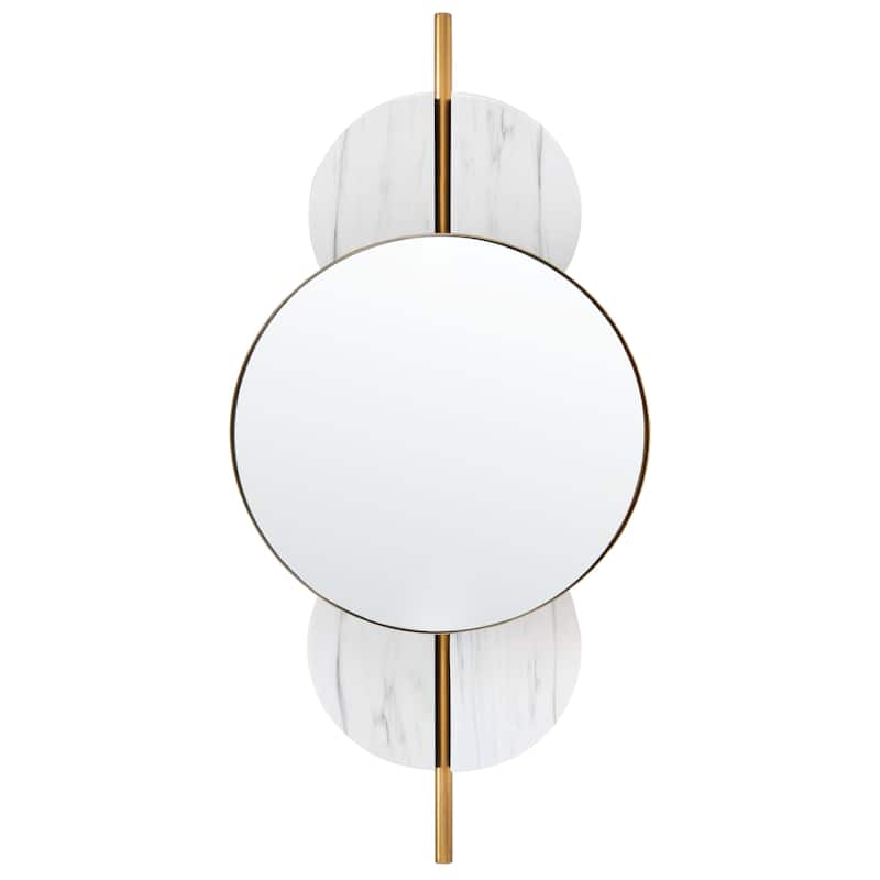 SAFAVIEH Lavelle Modern Art Deco 16-inch Wall Mirror - 16"W x 6"D x 35"H