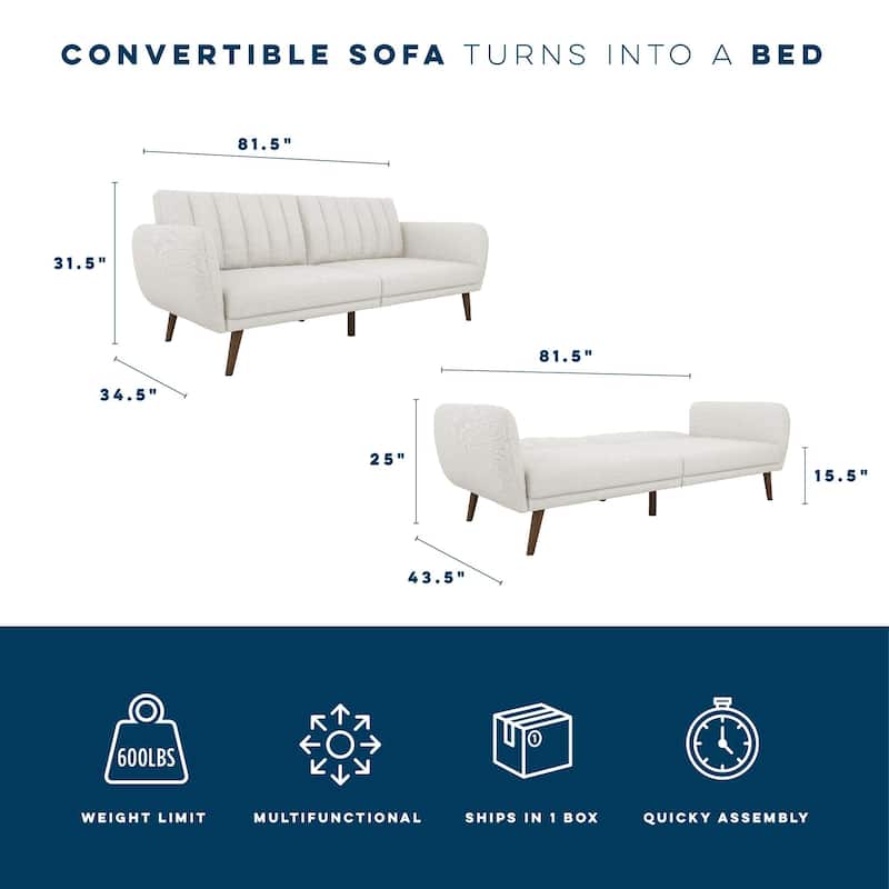 The Novogratz Brittany Futon Sofa Bed