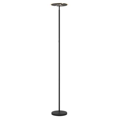 Mantis LED Floor Lamp- Dimmable Uplight- Torchiere Lamp Black Finish - Large Floor Lamp