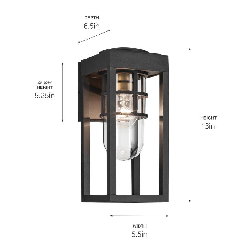 Kichler 59137 Hone 13" Tall Wall Sconce