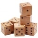preview thumbnail 8 of 9, GSE™ 3.5" Rubber Hardwood Giant Yard Dice Set with Bucket and Yardzee & Farkle Scorecard - Giant Dice Set