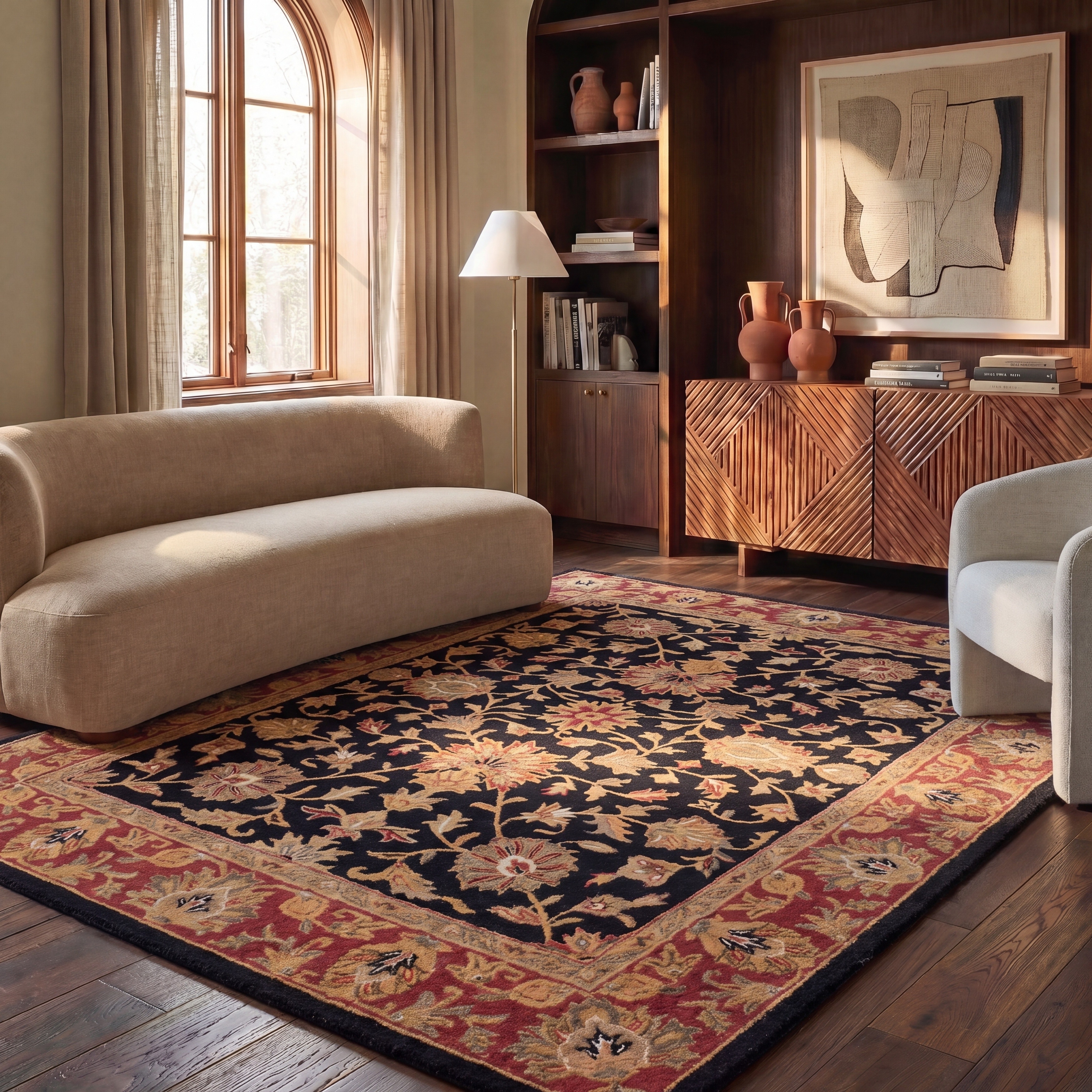 SAFAVIEH Handmade Heritage Burkhild Traditional Oriental Wool Rug