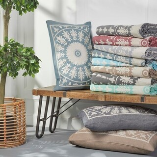 Cotton Blend Oversized Classic Medallion Bedspread Set by Superior
