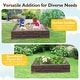 preview thumbnail 17 of 27, Costway Kids Sandbox with Cover Bottom Liner Backyard Beach HDPE - See Details
