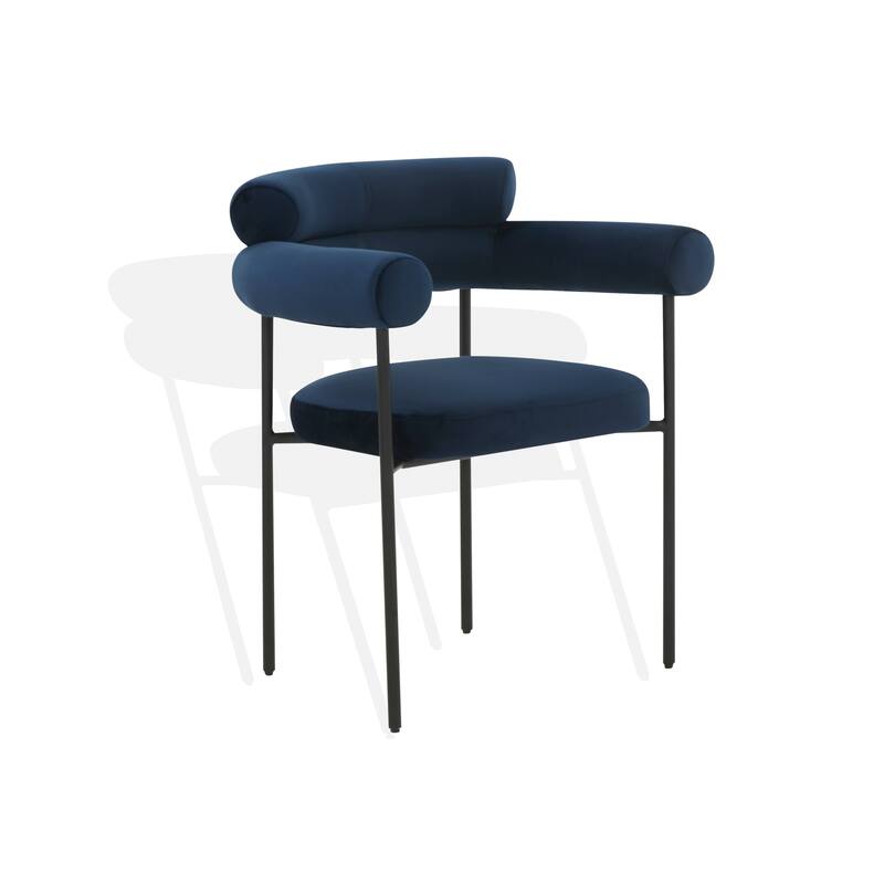 SAFAVIEH Couture Frouwe Curved Back Dining Chair (Fully Assembled) - 26Wx21Dx30H