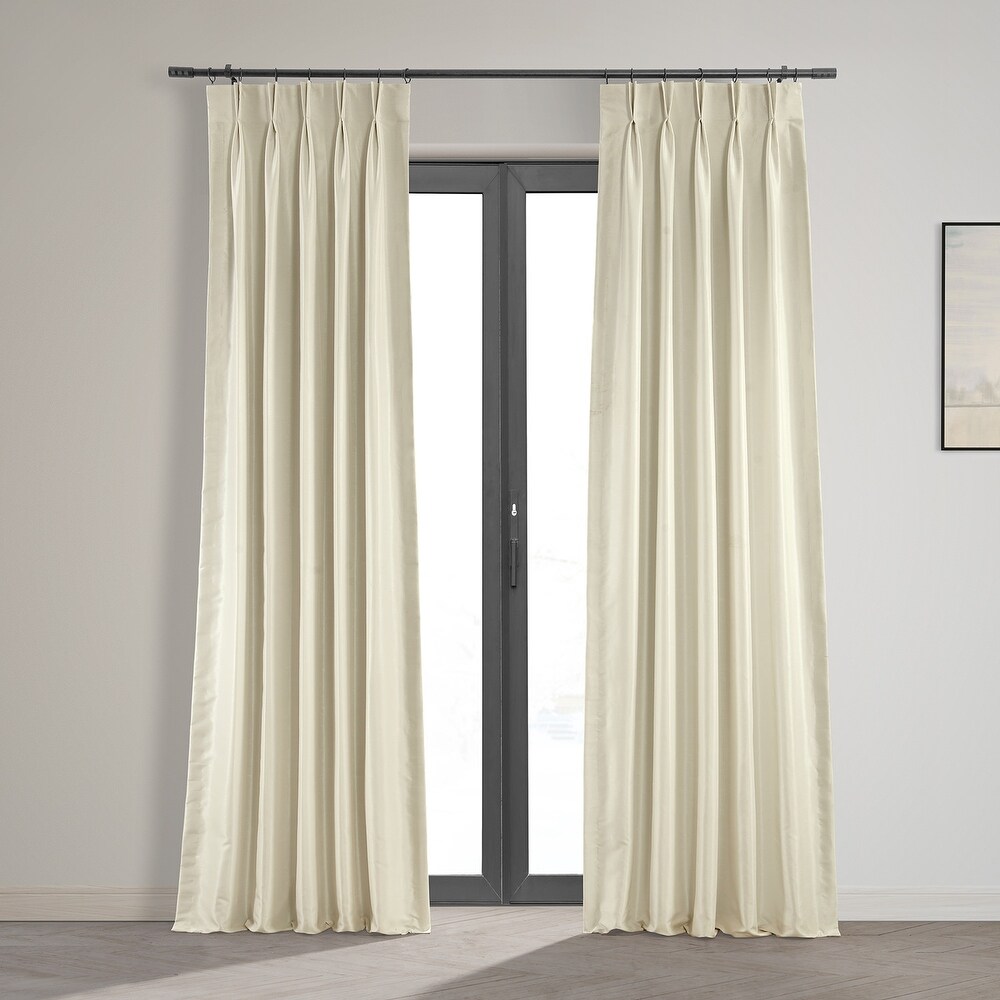 Pinch-Pleat Rod Pocket Lined Champagne 84" Curtain Panel 1 Peri Spellbound One 