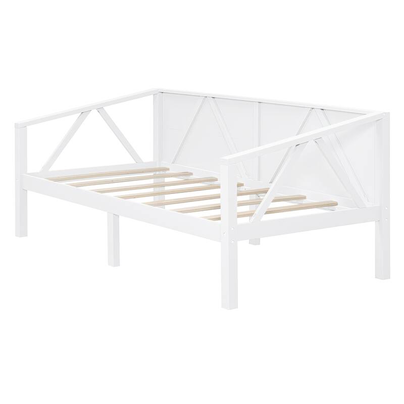 Twin/Full Size Daybed with Solid Wood Frame and Storage - Versatile Sofa and Bed for Small Spaces