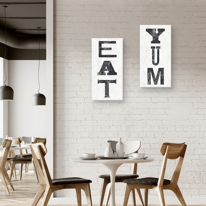 Eat & Yum by Michael Mullan Canvas S/2 by Michael Mullan Canvas Art Prints