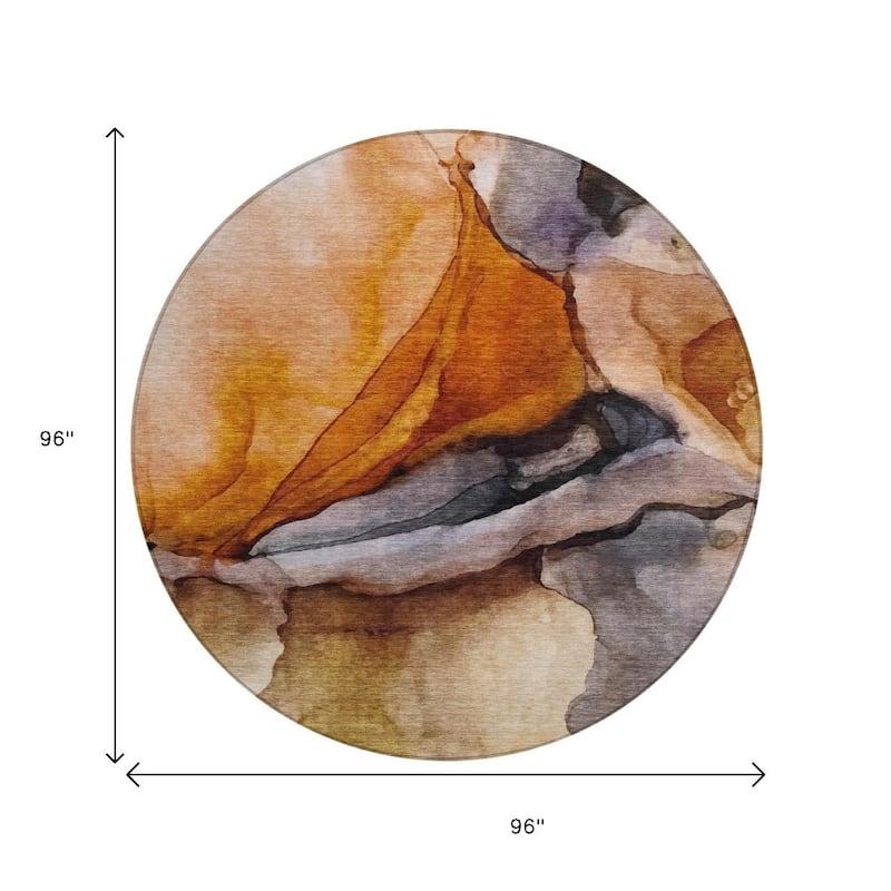 HomeRoots Abstract Transitional Rectangle Outdoor Rug