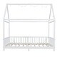 preview thumbnail 14 of 14, Full Size Wood House Bed w/Window, Fence, LED Lights, Guardrails