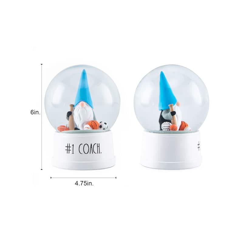 Rae Dunn HEROES Snow Globe