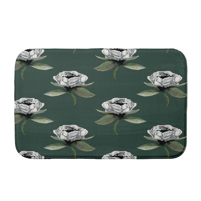Floral Bunch Bath Mat - 21 x 34 - Green