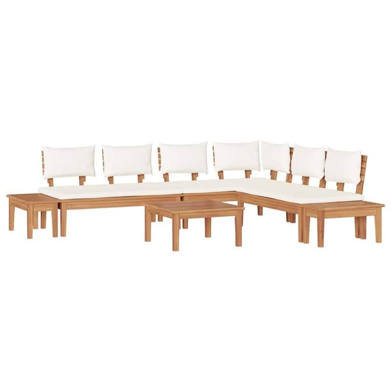 vidaXL Garden Bench Set with Cushion 3/4/5 pcs - 23.6" x 23.6" x 11.8