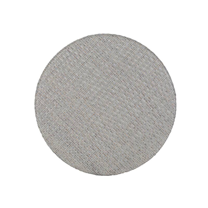 Arthur Outdoor French Cafe Set - Aluminum and Wicker - Gray/Bamboo Finish by Christopher Knight Home