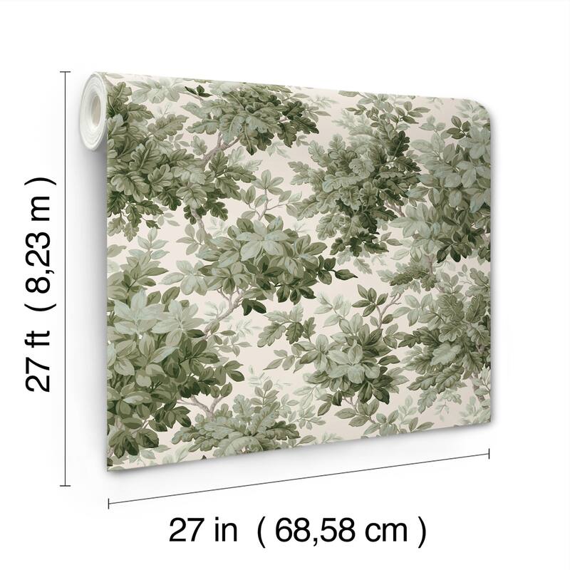 A-Street Prints Greenwood Moss Deciduous Wallpaper