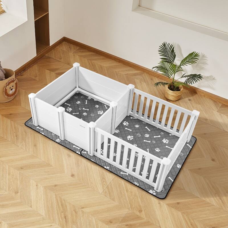 Adjustable Height Dog Whelping Box for Medium Dogs, Easy Clean