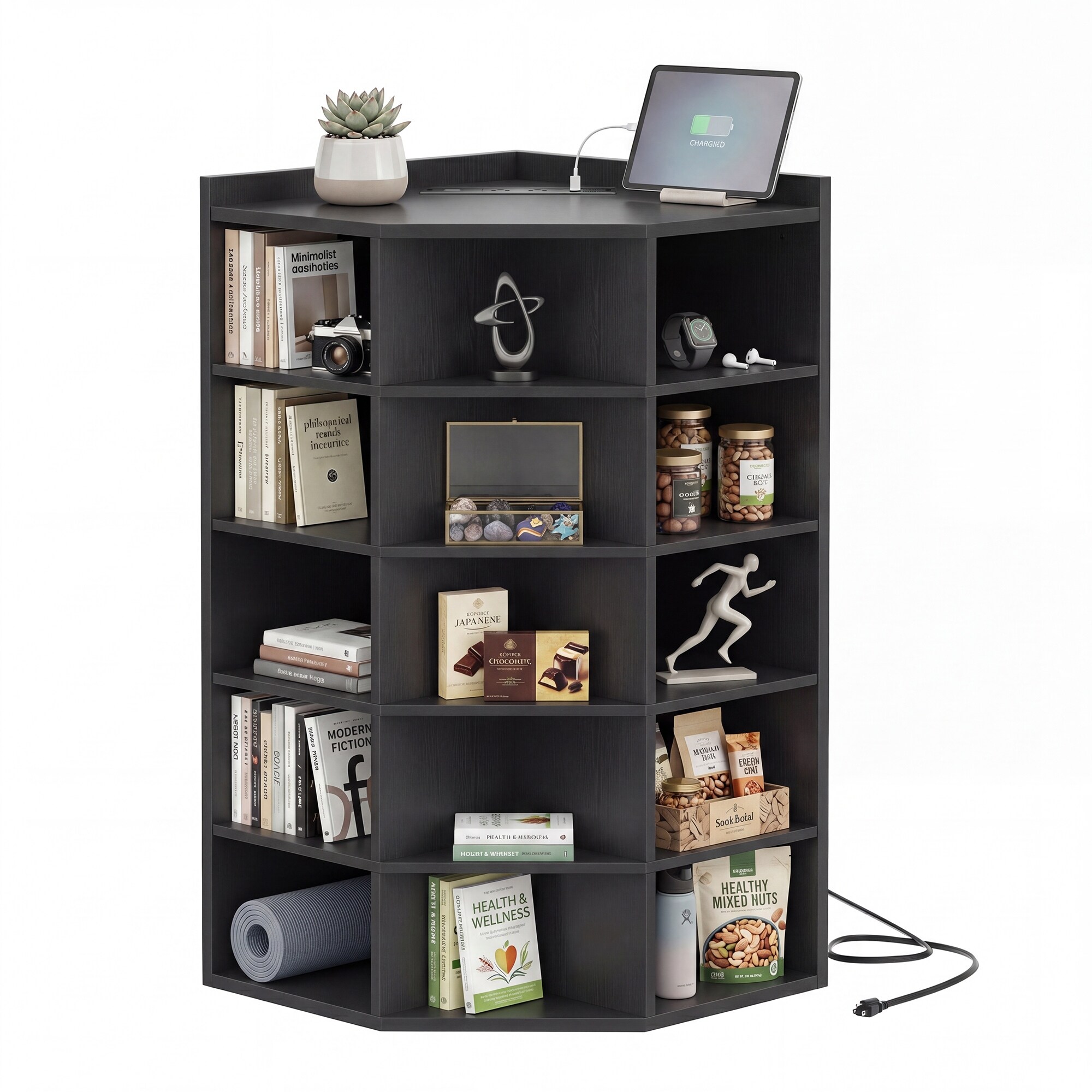 Corner-Bookshelf-with-Charging