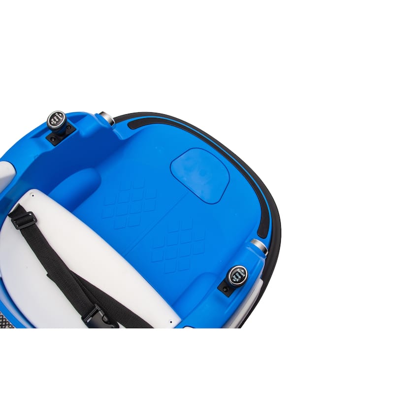 12V Kids Ride-On Bumper Car for Ages 1.5-5, Remote Control with Bluetooth & 360° Spin, Safety Belt - Blue