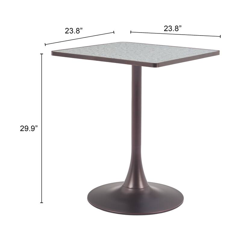 Spot Bistro Table Gray & Bronze