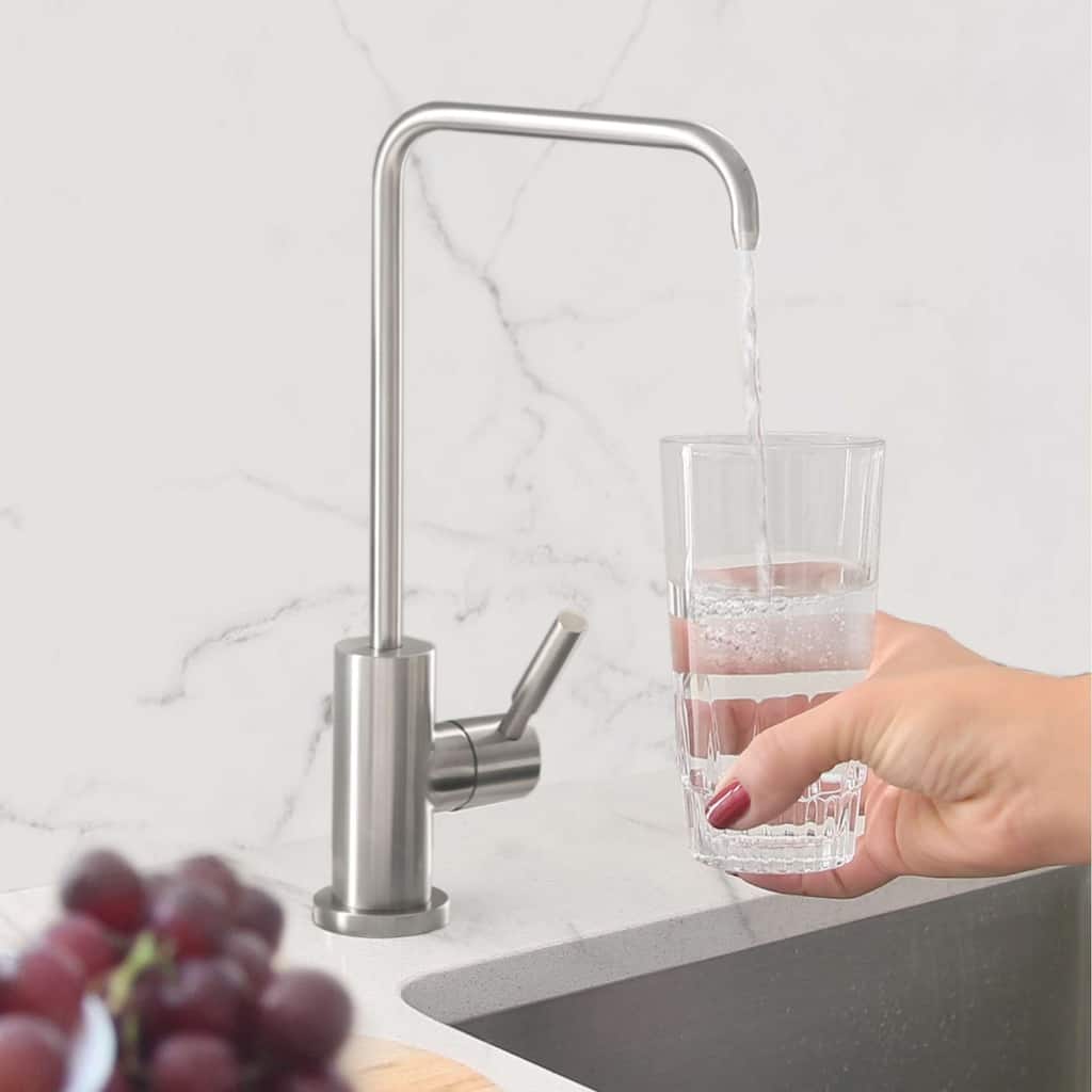 STYLISH Kitchen Sink Drinking Water Tap Faucet in Stainless Steel - Faucet Height: 10 1/2" | Spout Height: 9"
