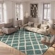 preview thumbnail 5 of 118, SAFAVIEH Dallas Shag Melahat Trellis 1.5-inch Thick Rug