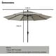 preview thumbnail 58 of 58, 10ft Patio Market Umbrella with Double Airvent