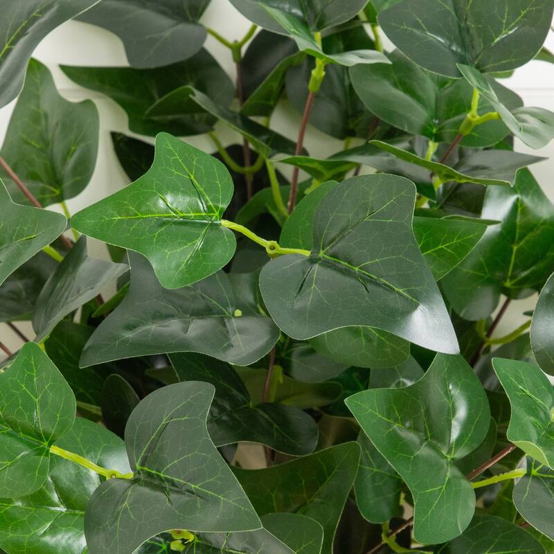19-in UV Resistant Artificial Puff Ivy Bush - Set of 3
