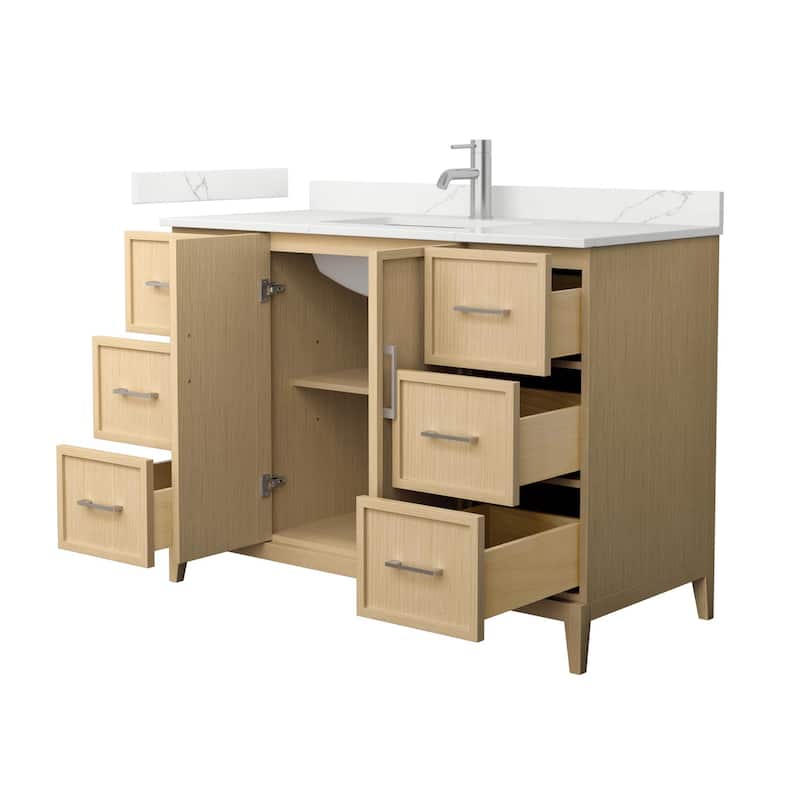 Elan 48-inch Single Vanity, Single Hole Quartz Top