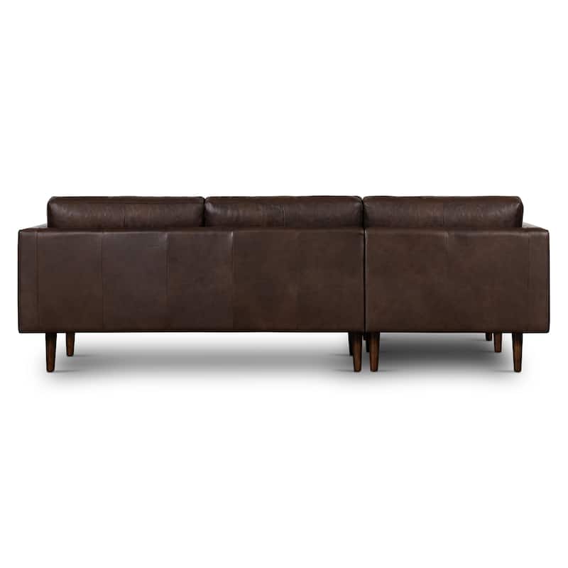 Poly & Bark Napa 104.5" Left Sectional Sofa - Full Grain Genuine Italian Leather