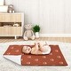 preview thumbnail 3 of 3, Rust White Boho Rainbow Boy Girl Baby Receiving Security Swaddle Blanket Orange Bohemian Celestial Sky Gender Neutral Outdoors