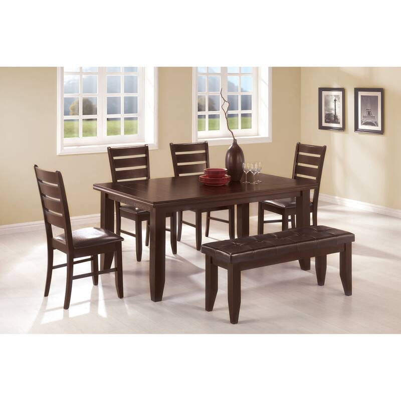 Tremont Black and Cappuccino Ladder Back Dining Chairs (Set of 4)