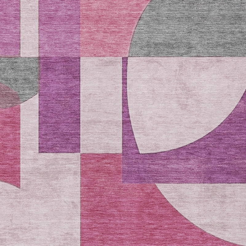 HomeRoots Geometric Modern Rectangle Outdoor Rug