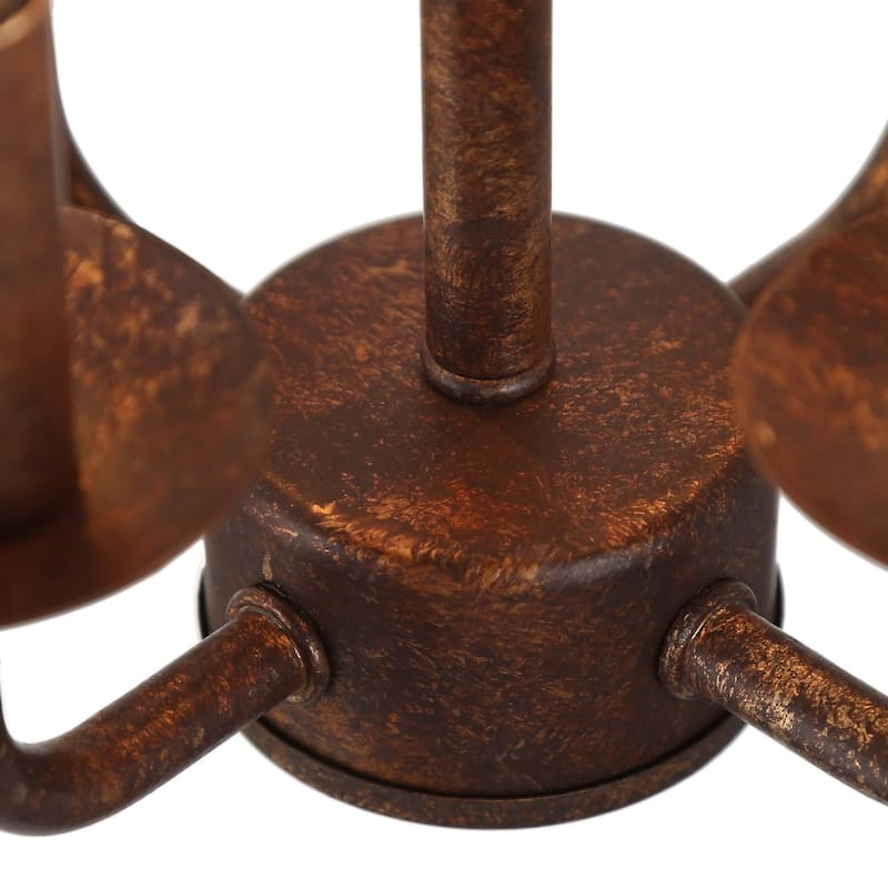 Modern Farmhouse 4-Light Pendant Wood Rustic Square Island Lights - W 13.5" x D 13.5" x H 26"